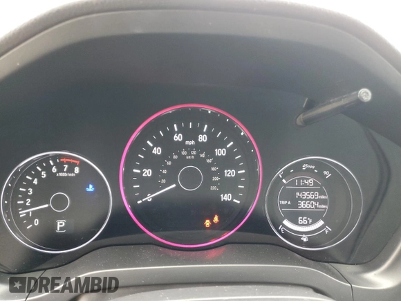 2022 Honda HR-V Sport with VIN 3CZRU6H1XNM734008, listed as a Copart auction lot 50992365 with 143,569 mi miles and Salvage Title. Bid and sale history available at carsss.com. Image 9.