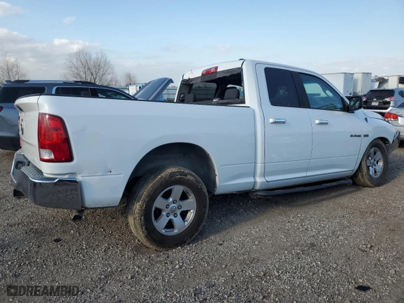 2010 Dodge Ram 1500 SLT with VIN 1D7RB1GT9AS173325, listed as a Copart auction lot 43406715 with 206,591 mi miles and Salvage Title. Bid and sale history available at carsss.com. Image 3.