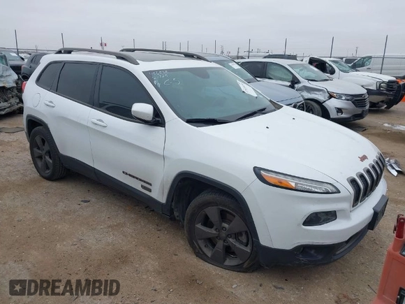 2016 Jeep Cherokee Latitude with VIN 1C4PJLCB0GW350567, listed as a IAAI auction lot 41624430 with 100,371 mi miles. Bid and sale history available at carsss.com. Image 1.