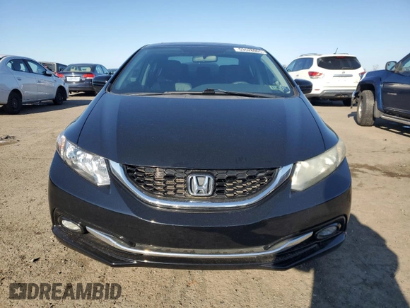 2015 Honda Civic EX-L with VIN 19XFB2F94FE214043, listed as a Copart auction lot 53528065 with 120,000 mi miles and Salvage Title. Bid and sale history available at carsss.com. Image 5.