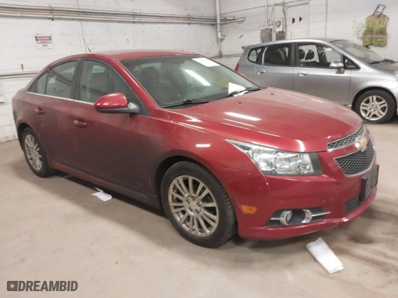 2011 Chevrolet Cruze LT w/2LT with VIN 1G1PG5S9XB7213897, listed as a IAAI auction lot 42062099 with 91,907 mi miles. Bid and sale history available at carsss.com. Image 1.