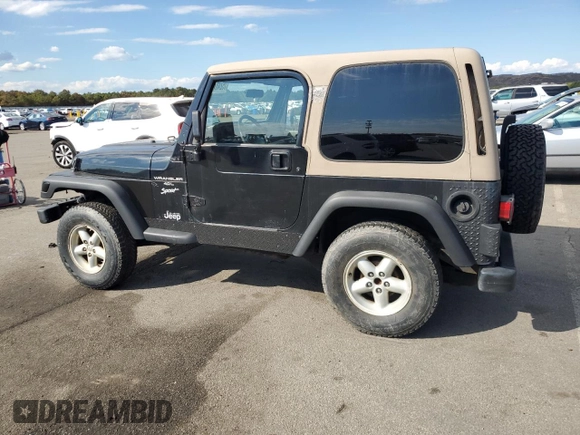 1999 Jeep Wrangler Sport z VIN 1J4FY19SXXP465037, wystawiony jako Copart lot #54772405 z przebiegiem 50 942 mil mil oraz Nie do naprawy • Non repairable. Historia ofert i sprzedaży dostępna na DreamBid. Obrazek 2.