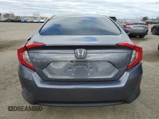 2017 Honda Civic EX with VIN 2HGFC2F87HH016523, listed as a Copart auction lot 53541115 with 156,221 mi miles and Salvage Title. Bid and sale history available at DreamBid. Image 6.