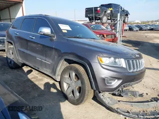2014 Jeep Grand Cherokee Limited with VIN 1C4RJEBGXEC499052, listed as a IAAI auction lot 41665838 with 160,473 mi miles. Bid and sale history available at carsss.com. Image 1.