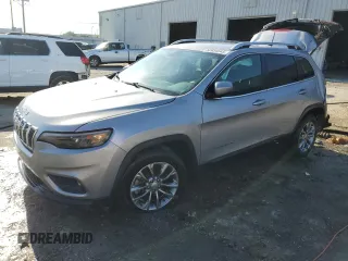 2019 Jeep Cherokee Latitude Plus with VIN 1C4PJLLB7KD197030, listed as a Copart auction lot 52854545 with 154,503 mi miles and Non Repairable. Bid and sale history available at carsss.com. Image 1.