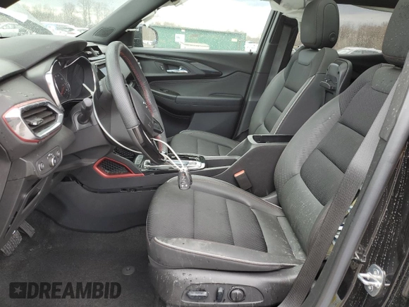 2023 Chevrolet TrailBlazer RS with VIN KL79MUSLXPB113525, listed as a Copart auction lot 51680485 with 19,165 mi miles and Salvage Title. Bid and sale history available at DreamBid. Image 7.