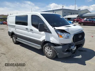 2021 Ford Transit Cargo with VIN 1FTBR1Y85MKA82588, listed as a Copart auction lot 53712195 with 37,431 mi miles and Salvage title. Bid and sale history available at DreamBid. Image 4.