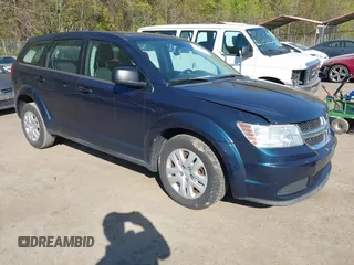 2013 Dodge Journey American Value with VIN 3C4PDCAB5DT671788, listed as a IAAI auction lot 42053985 with 128,074 mi miles and . Bid and sale history available at DreamBid. Image 1.