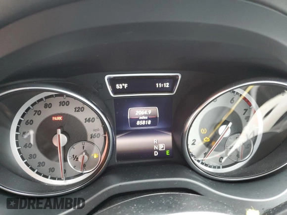 2015 Mercedes-Benz CLA 250 with VIN WDDSJ4EBXFN220397, listed as a Copart auction lot 45569804 with 85,818 mi miles and . Bid and sale history available at DreamBid. Image 9.