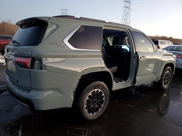 2023 Toyota Sequoia SR5 with VIN 7SVAAABA3PX003446, listed as a Copart auction lot 44369805 with 46,086 mi miles and Salvage Title. Bid and sale history available at carsss.com. Image 3.