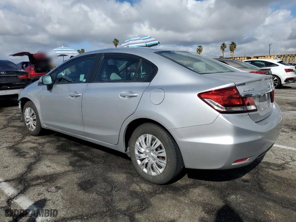 2014 Honda Civic Sedan LX with VIN 19XFB2F53EE246638, listed as a Copart auction lot 45375785 with 117,898 mi miles and Salvage Title. Bid and sale history available at carsss.com. Image 2.