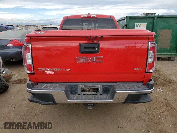 2018 GMC Canyon 4WD SLT with VIN 1GTG6DEN0J1158147, listed as a Copart auction lot 76594794 with 41,186 mi miles and Salvage Title. Bid and sale history available at carsss.com. Image 6.