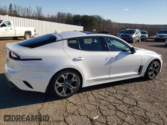 2020 Kia Stinger GT-Line with VIN KNAE15LA3L6079196, listed as a Copart auction lot 45586955 with 31,948 mi miles and Salvage Title. Bid and sale history available at DreamBid. Image 3.