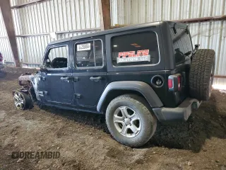2021 Jeep Wrangler Unlimited Sport Altitude with VIN 1C4HJXDG0MW508942, listed as a Copart auction lot 80285884 with Not Provided miles and Non Repairable. Bid and sale history available at carsss.com. Image 2.