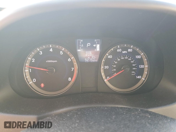 2015 Hyundai Accent GS with VIN KMHCT5AE8FU212900, listed as a Copart auction lot 51001925 with 92,750 mi miles and Salvage Title. Bid and sale history available at carsss.com. Image 9.