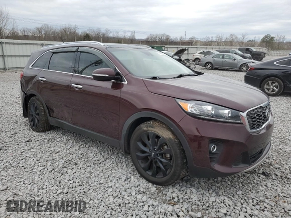 2019 Kia Sorento EX Sport V6 with VIN 5XYPH4A57KG610337, listed as a Copart auction lot 44856475 with 119,759 mi miles and Salvage Title. Bid and sale history available at carsss.com. Image 4.