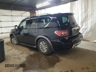 2018 Nissan Armada SV with VIN JN8AY2NC8J9553377, listed as a Copart auction lot 81516004 with 106,757 mi miles and Salvage Title. Bid and sale history available at carsss.com. Image 2.