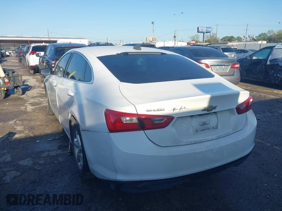 2018 Chevrolet Malibu LS with VIN 1G1ZB5ST5JF101063, listed as a IAAI auction lot 41854886 with 92,707 mi miles and . Bid and sale history available at DreamBid. Image 3.