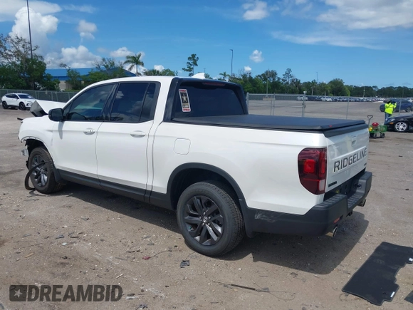 2024 Honda Ridgeline Sport with VIN 5FPYK3F14RB011166, listed as a IAAI auction lot 42591313 with 5,175 mi miles and . Bid and sale history available at DreamBid. Image 3.