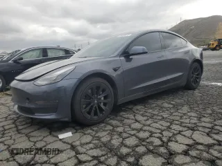 2022 Tesla Model 3 Long Range with VIN 5YJ3E1EB9NF117339, listed as a Copart auction lot 55659415 with 87,479 mi miles and Salvage Title. Bid and sale history available at DreamBid. Image 1.