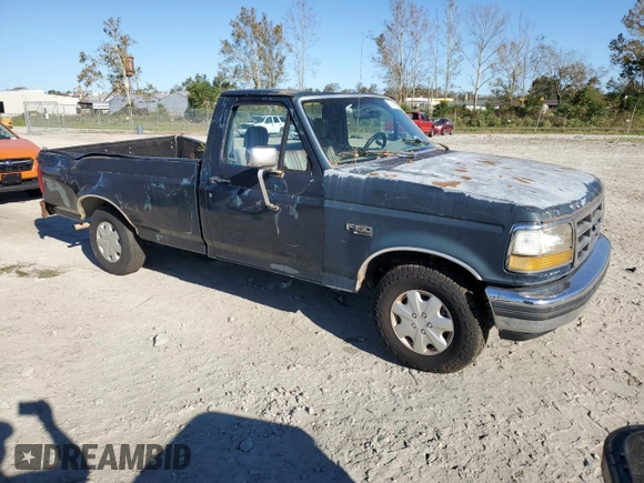 1992 Ford F-150 with VIN 1FTEF15N9NLA78538, listed as a Copart auction lot 75543574 with 0 mi miles and Salvage Title. Bid and sale history available at carsss.com. Image 4.