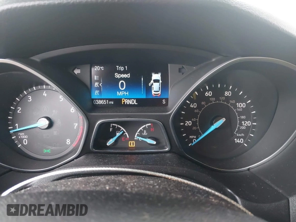 2017 Ford Focus SE with VIN 1FADP3F20HL296869, listed as a IAAI auction lot 42249779 with 38,651 mi miles and . Bid and sale history available at DreamBid. Image 7.