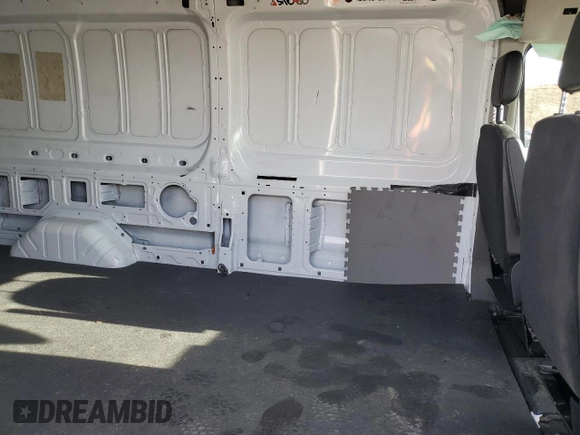 2022 Ford Transit Cargo with VIN 1FTBR3U80NKA64888, listed as a Copart auction lot 83809614 with 75,978 mi miles and Salvage Title. Bid and sale history available at DreamBid. Image 11.