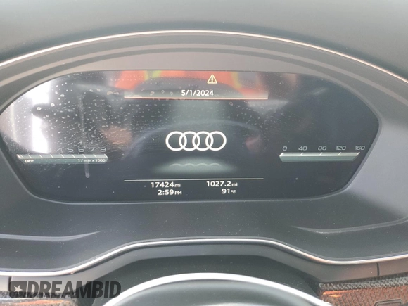 2021 Audi S4 Prestige with VIN WAUC4AF40MA013815, listed as a Copart auction lot 49335674 with 17,424 mi miles and Salvage Title. Bid and sale history available at carsss.com. Image 9.