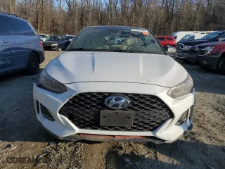 2019 Hyundai Veloster Turbo R-Spec with VIN KMHTH6AB7KU013196, listed as a Copart auction lot 46281785 with 117,555 mi miles and Salvage Title. Bid and sale history available at carsss.com. Image 5.