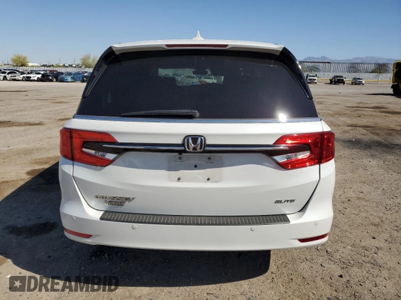 2022 Honda Odyssey Elite z VIN 5FNRL6H91NB009531, wystawiony jako Copart lot #54019135 z przebiegiem 77 822 mil mil oraz Szkoda całkowita • Salvage title. Historia ofert i sprzedaży dostępna na DreamBid. Obrazek 6.