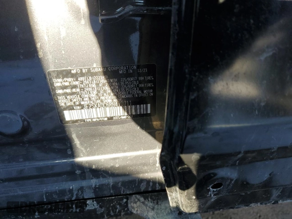 2024 Subaru Forester Premium с VIN JF2SKADC6RH470711, выставлен на аукционе Copart как лот 89386515 с пробегом Не указан миль и На запчасти • Non repairable. История ставок и продаж доступна на DreamBid. Изображение 13.