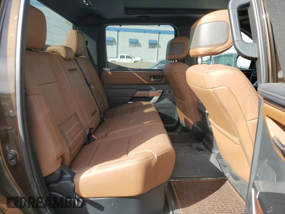 2024 Toyota Tundra 1794 Edition with VIN 5TFMA5DBXRX188084, listed as a Copart auction lot 49468325 with 34,373 mi miles and Salvage title. Bid and sale history available at DreamBid. Image 10.