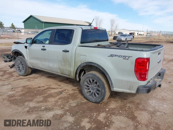 2021 Ford Ranger XL with VIN 1FTER4FH0MLD04059, listed as a IAAI auction lot 41748357 with 60,308 mi miles. Bid and sale history available at carsss.com. Image 3.