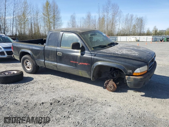 1998 Dodge Dakota SLT with VIN 1B7GG22Y6WS535551, listed as a Copart auction lot 51713355 with Not Provided miles and Clean Title. Bid and sale history available at carsss.com. Image 4.