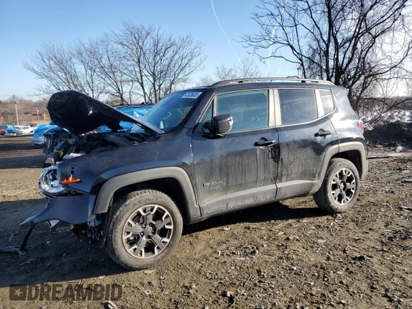 2023 Jeep Renegade Upland with VIN ZACNJDB18PPP61327, listed as a Copart auction lot 42026835 with 18,921 mi miles and Salvage title. Bid and sale history available at DreamBid. Image 1.