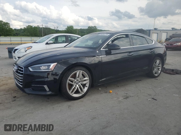 2019 Audi A5 Sportback Premium with VIN WAUANCF51KA051205, listed as a Copart auction lot 54064715 with Not provided miles and Salvage title. Bid and sale history available at DreamBid. Image 1.