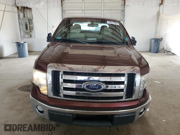 2010 Ford F-150 XL with VIN 1FTFX1CV0AFA82944, listed as a Copart auction lot 62912345 with 104,967 mi miles and Salvage title. Bid and sale history available at DreamBid. Image 5.