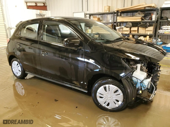 2024 Mitsubishi Mirage ES with VIN ML32AUHJ4RH025513, listed as a Copart auction lot 51182645 with 3,757 mi miles and Clean Title. Bid and sale history available at carsss.com. Image 4.