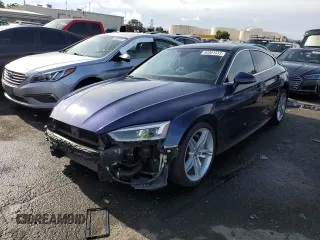 2019 Audi A5 Sportback Premium Plus with VIN WAUENCF57KA039951, listed as a Copart auction lot 80901513 with 43,242 mi miles. Bid and sale history available at carsss.com. Image 1.