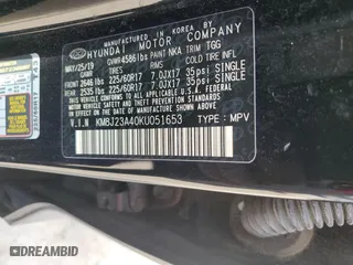 2019 Hyundai Tucson SE with VIN KM8J23A40KU051653, listed as a Copart auction lot 44508975 with 113,275 mi miles and Clean Title. Bid and sale history available at carsss.com. Image 16.