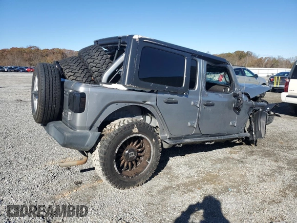 2019 Jeep Wrangler Unlimited Sport Altitude with VIN 1C4HJXDG2KW526792, listed as a Copart auction lot 81760724 with Not provided miles and Salvage title. Bid and sale history available at DreamBid. Image 3.