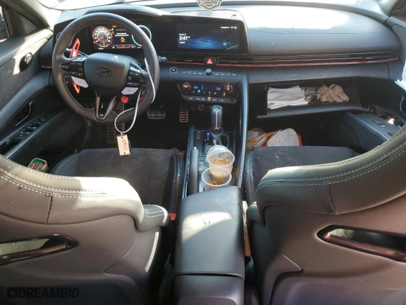2024 Hyundai Elantra N with VIN KMHLW4DK6RU021516, listed as a Copart auction lot 85361514 with 6,814 mi miles and Non Repairable. Bid and sale history available at carsss.com. Image 8.