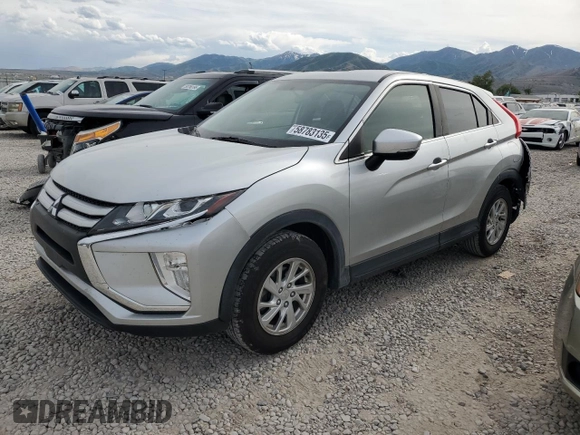 2019 Mitsubishi Eclipse Cross ES z VIN JA4AS3AA0KZ040966, wystawiony jako Copart lot #58783135 z przebiegiem 62 974 mil mil oraz Szkoda całkowita • Salvage title. Historia ofert i sprzedaży dostępna na DreamBid. Obrazek 1.