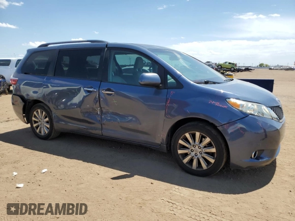 2017 Toyota Sienna XLE with VIN 5TDDZ3DC8HS168698, listed as a Copart auction lot 58201365 with 239,260 mi miles and Salvage title. Bid and sale history available at DreamBid. Image 4.