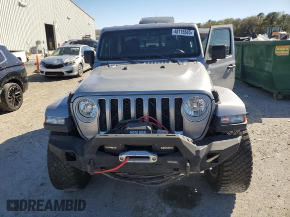 2021 Jeep Gladiator Overland с VIN 1C6HJTFG7ML553116, выставлен на аукционе Copart как лот 48115545 с пробегом 75 787 миль миль и Списание • Salvage title. История ставок и продаж доступна на DreamBid. Изображение 5.