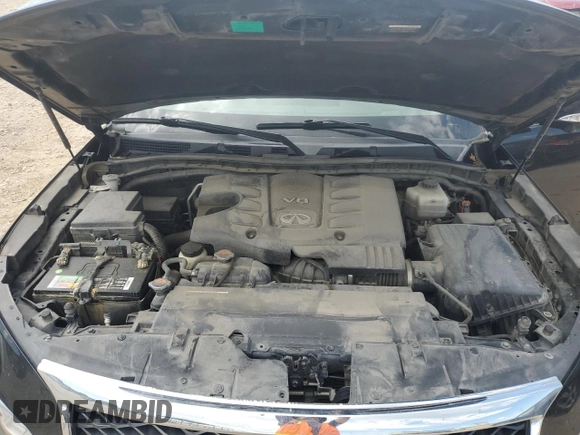 2017 Infiniti QX80 with VIN JN8AZ2NE7H9154114, listed as a Copart auction lot 58202525 with 155,750 mi miles and Salvage title. Bid and sale history available at DreamBid. Image 12.