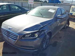 2015 Hyundai Genesis 3.8L with VIN KMHGN4JE1FU089897, listed as a IAAI auction lot 41687367 with 110,974 mi miles. Bid and sale history available at carsss.com. Image 2.