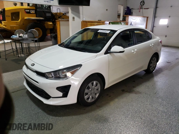 2021 Kia Rio S with VIN 3KPA24AD7ME401131, listed as a Copart auction lot 49033265 with 4,844 mi miles and Clean Title. Bid and sale history available at carsss.com. Image 1.