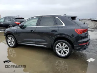 2021 Audi Q3 S line Premium with VIN WA1DECF39M1035751, listed as a Copart auction lot 46056693 with 5,161 mi miles. Bid and sale history available at carsss.com. Image 2.