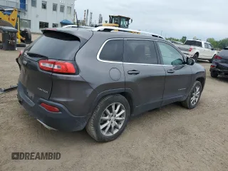 2018 Jeep Cherokee Limited with VIN 1C4PJMDX2JD535187, listed as a Copart auction lot 61587885 with 142,982 mi miles and Salvage title. Bid and sale history available at DreamBid. Image 3.